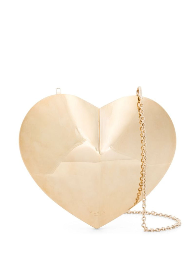 Gold-tone Le Coeur Leather Cross Body Bag
