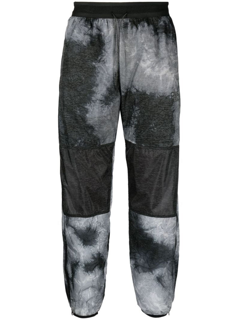Grey Abstract-pattern Track Pants