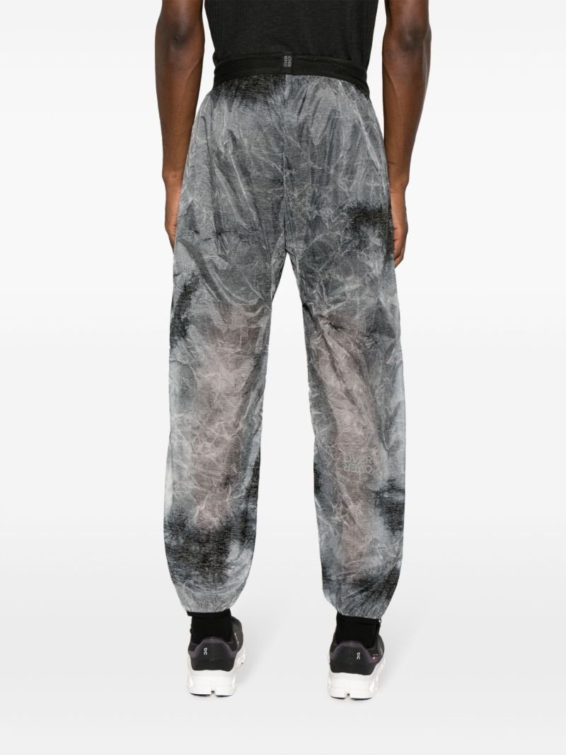 Grey Abstract-pattern Track Pants