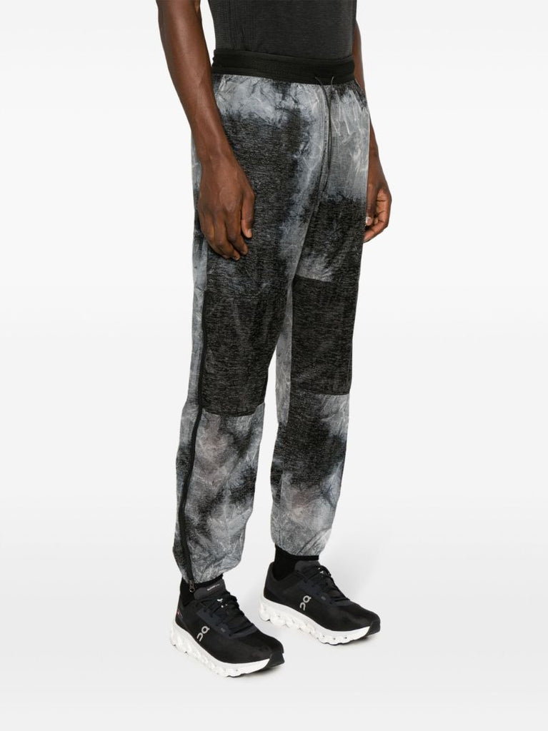 Grey Abstract-pattern Track Pants