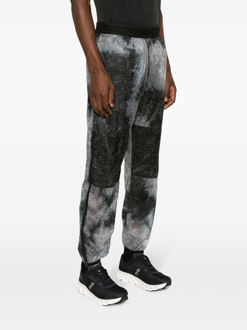 Grey Abstract-pattern Track Pants