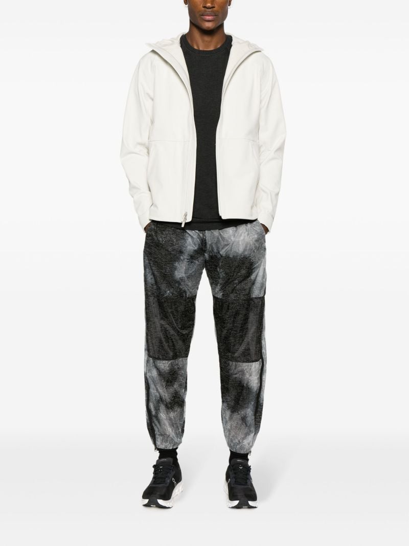 Grey Abstract-pattern Track Pants