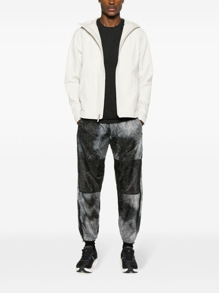 Grey Abstract-pattern Track Pants