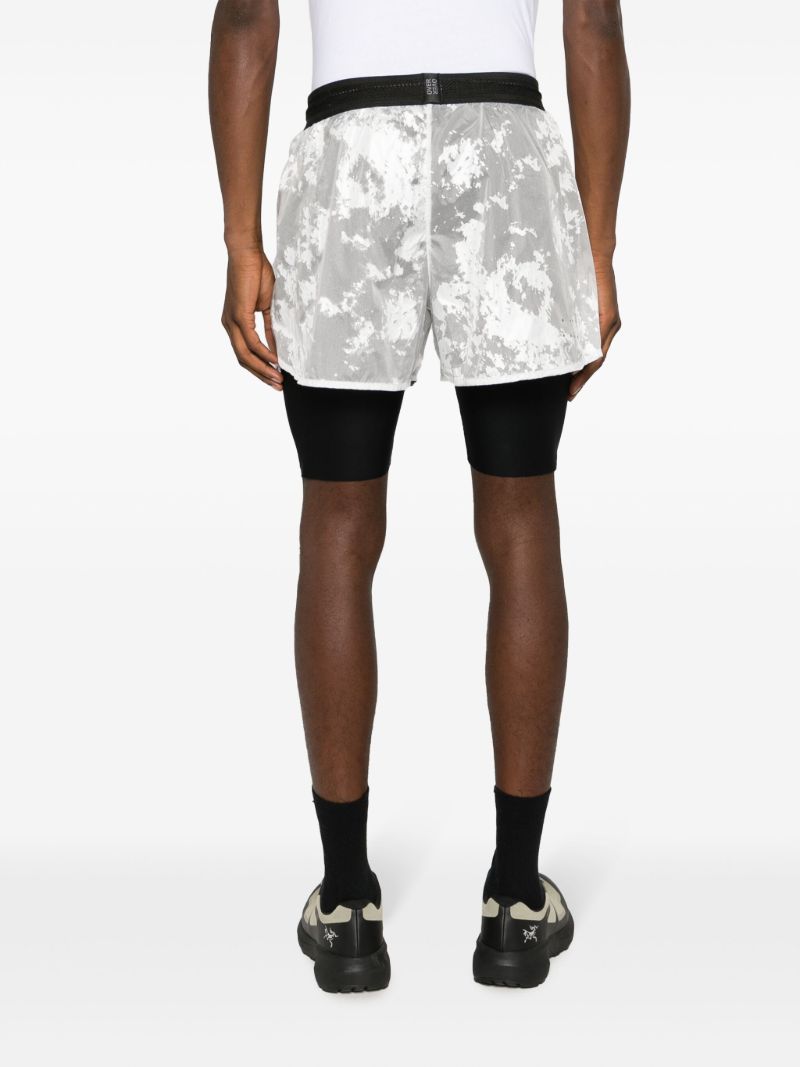White Two-layer Running Shorts