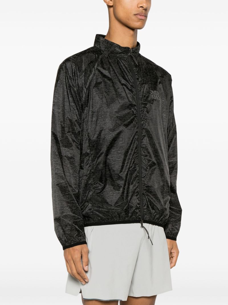 Black Abstract-print Track Jacket