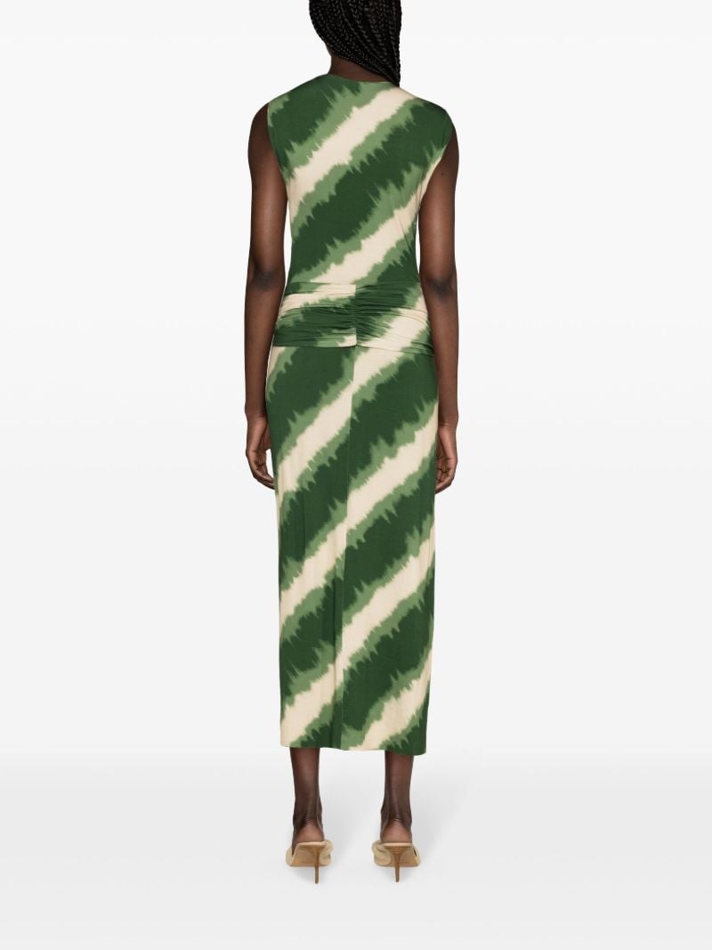 Green Wrapped in Color Dress