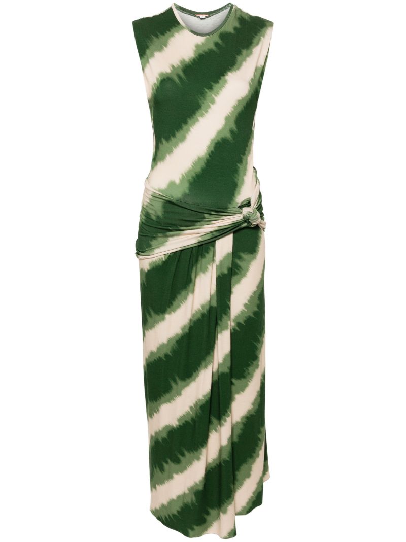 Green Wrapped in Color Dress
