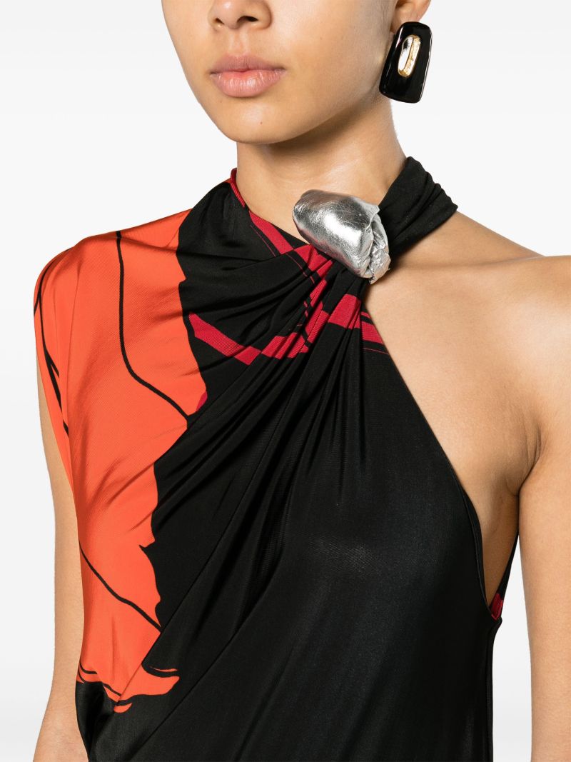 Black Guardiana Del Poder Maxi Dress