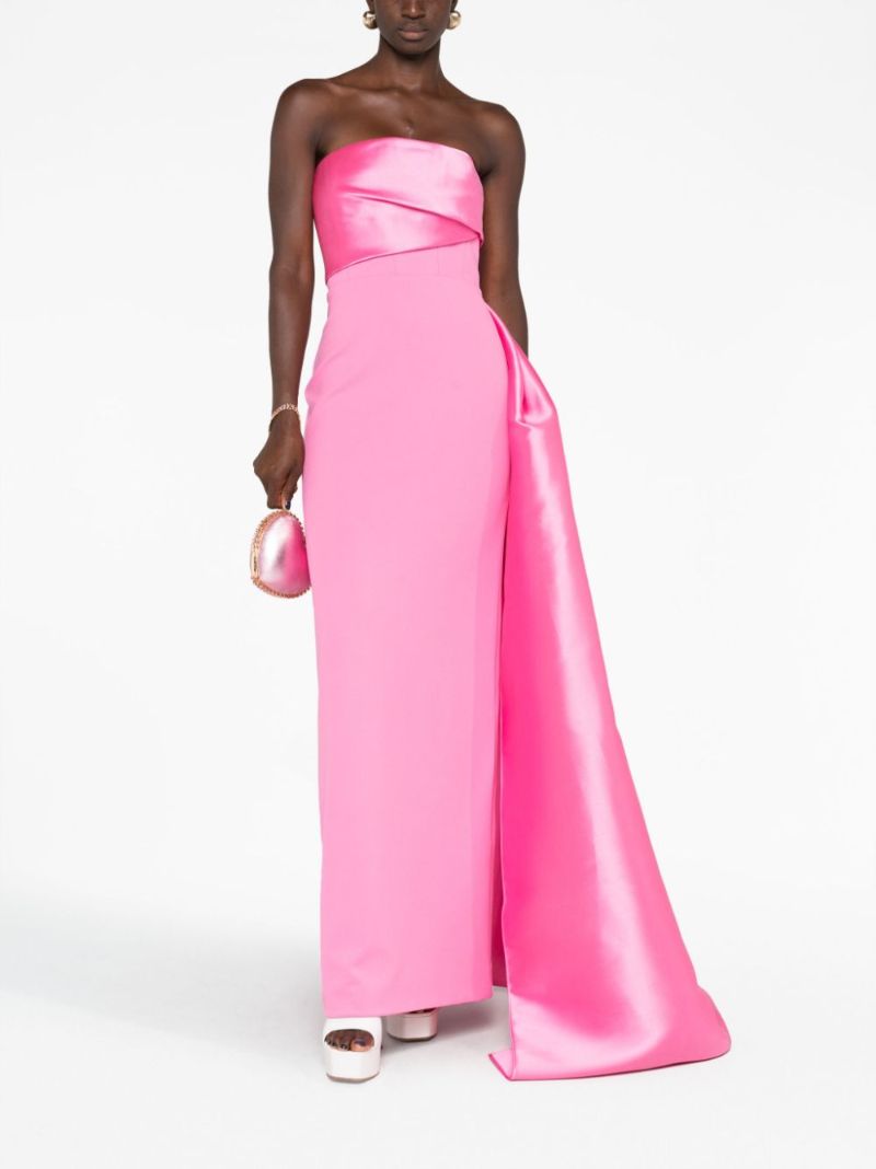 Pink Kinsley Off-the-shoulder Gown