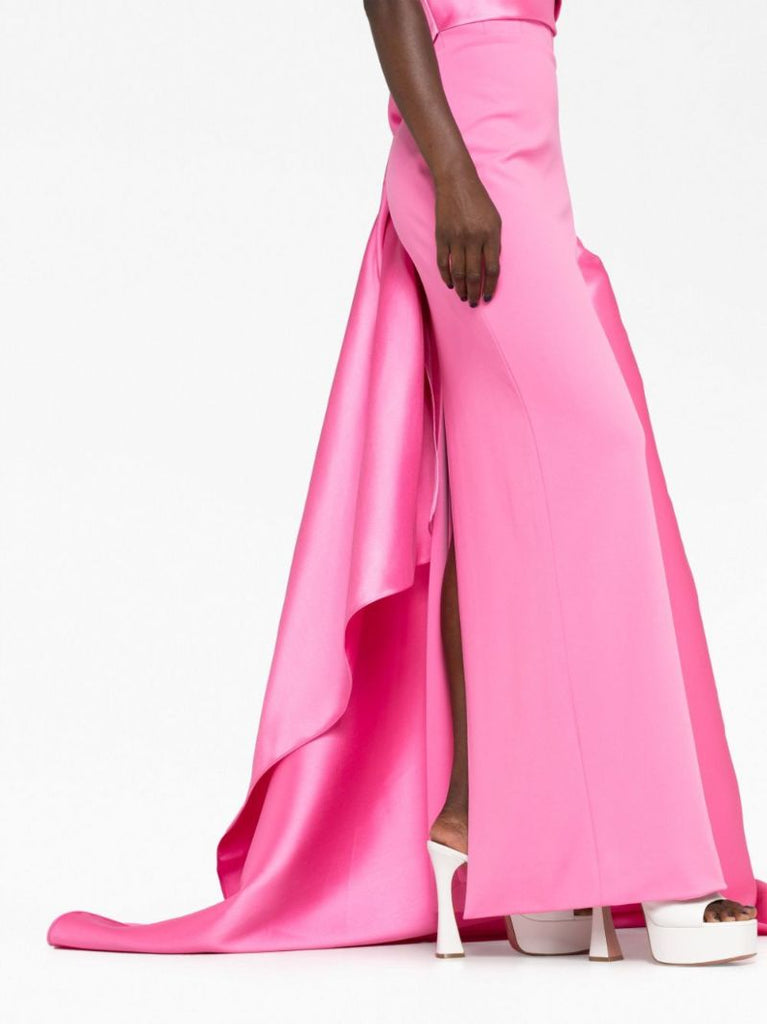 Pink Kinsley Off-the-shoulder Gown