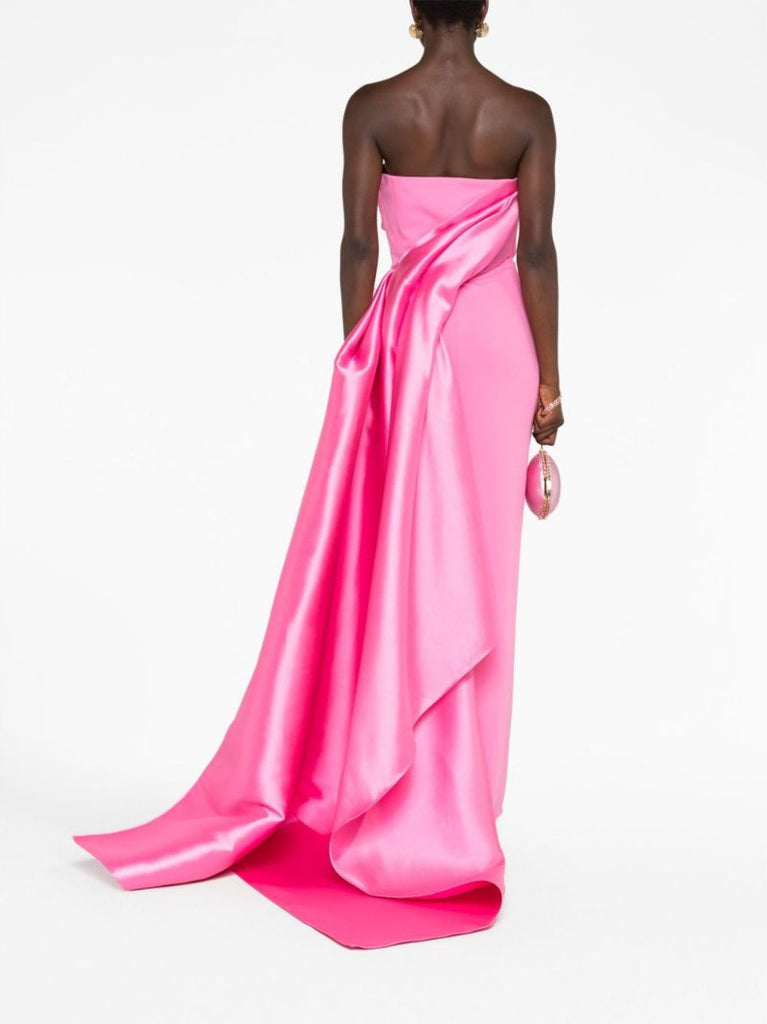 Pink Kinsley Off-the-shoulder Gown
