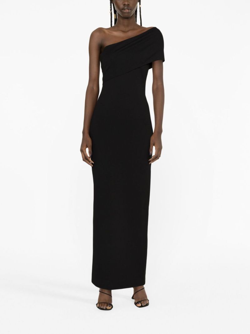 Black Lana Off-shoulder Maxi Dress