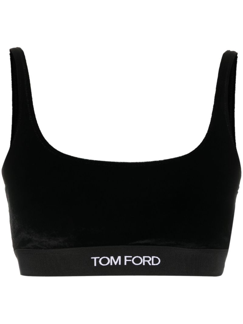 Black Logo Bralette