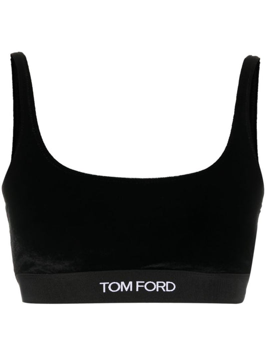 Black Logo Bralette