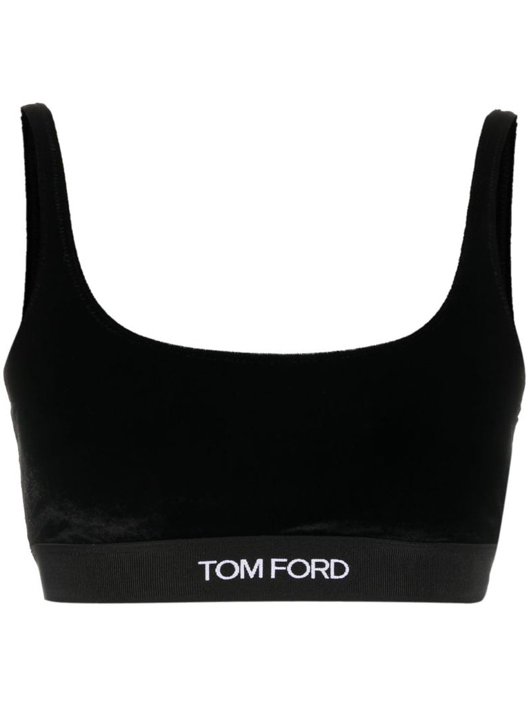 Black Logo Bralette
