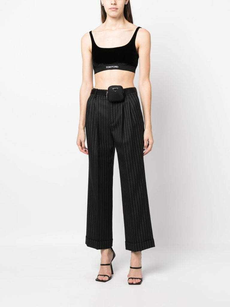 Black Logo Bralette