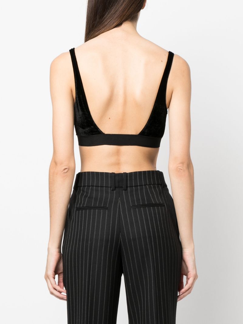 Black Logo Bralette