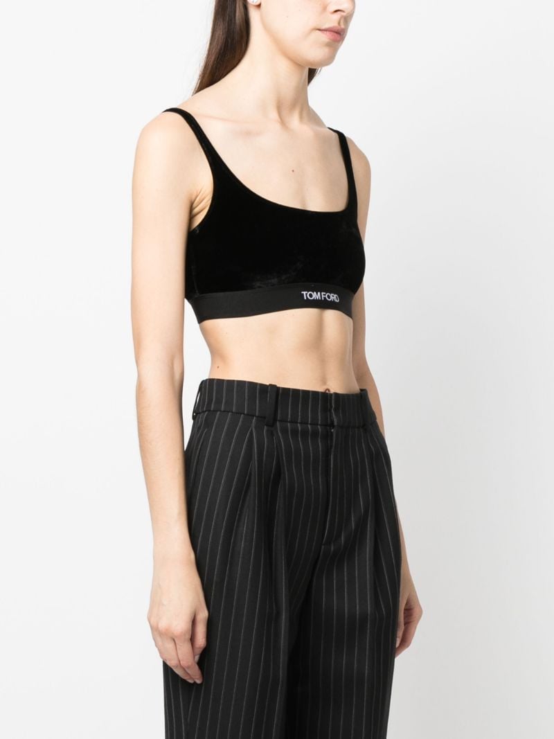 Black Logo Bralette
