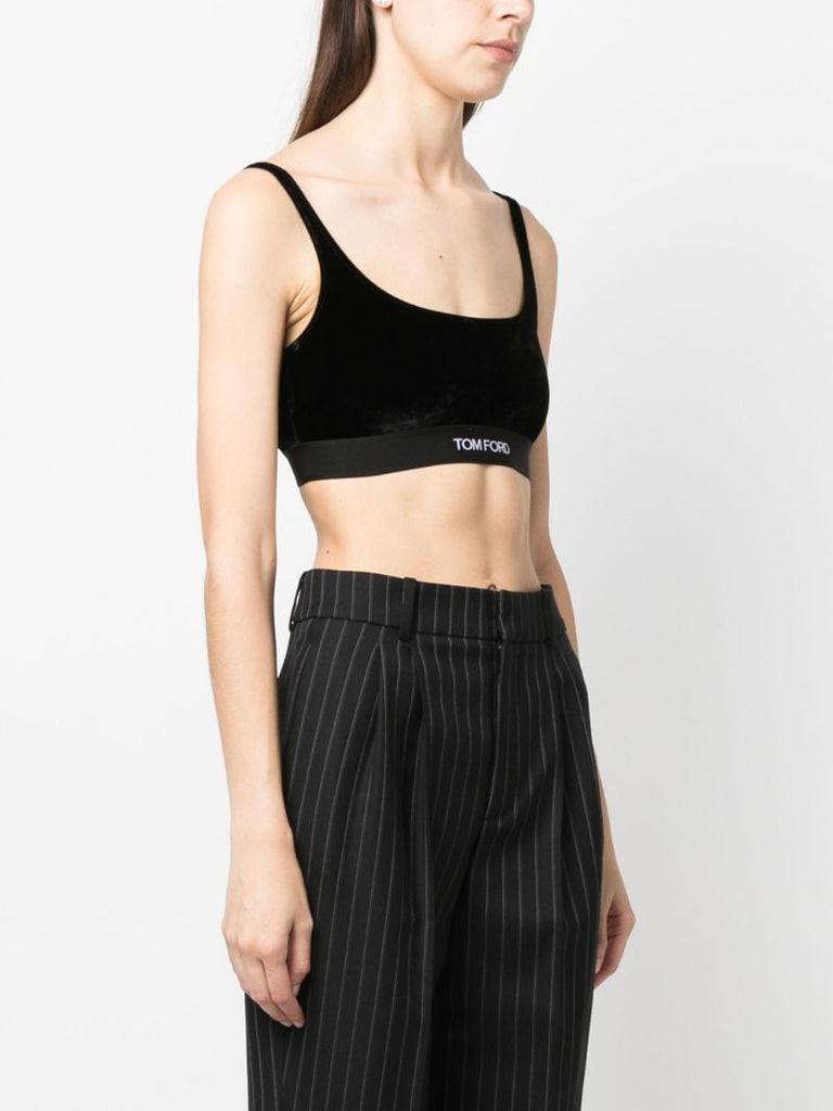 Black Logo Bralette