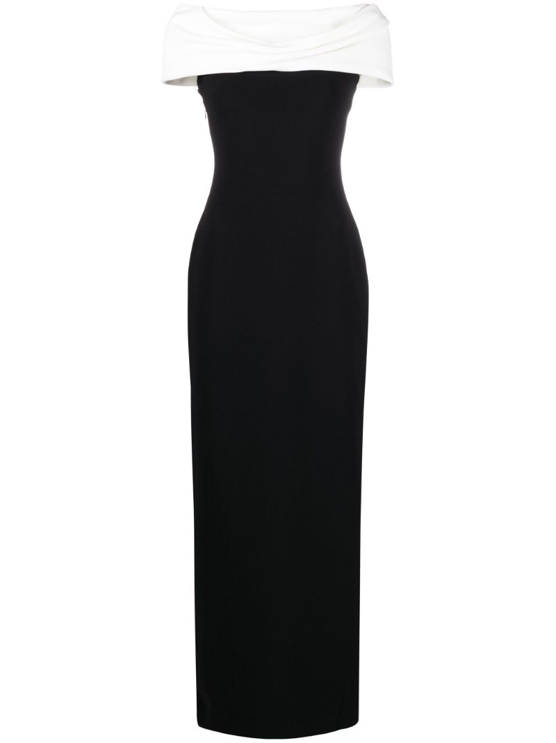 Black Eva Off-shoulder Dress