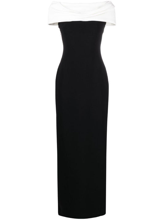 Black Eva Off-shoulder Dress