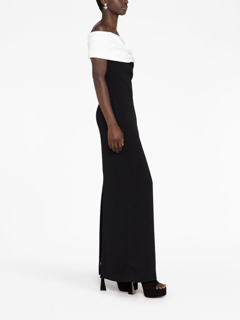 Black Eva Off-shoulder Dress