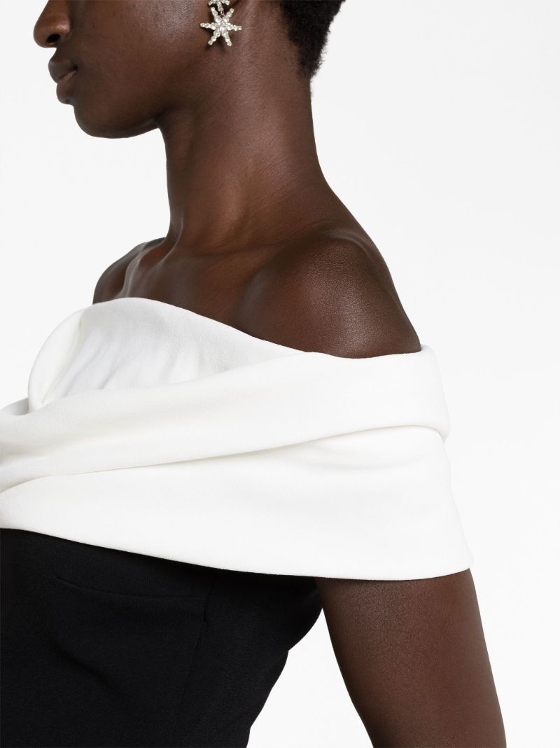 Black Eva Off-shoulder Dress