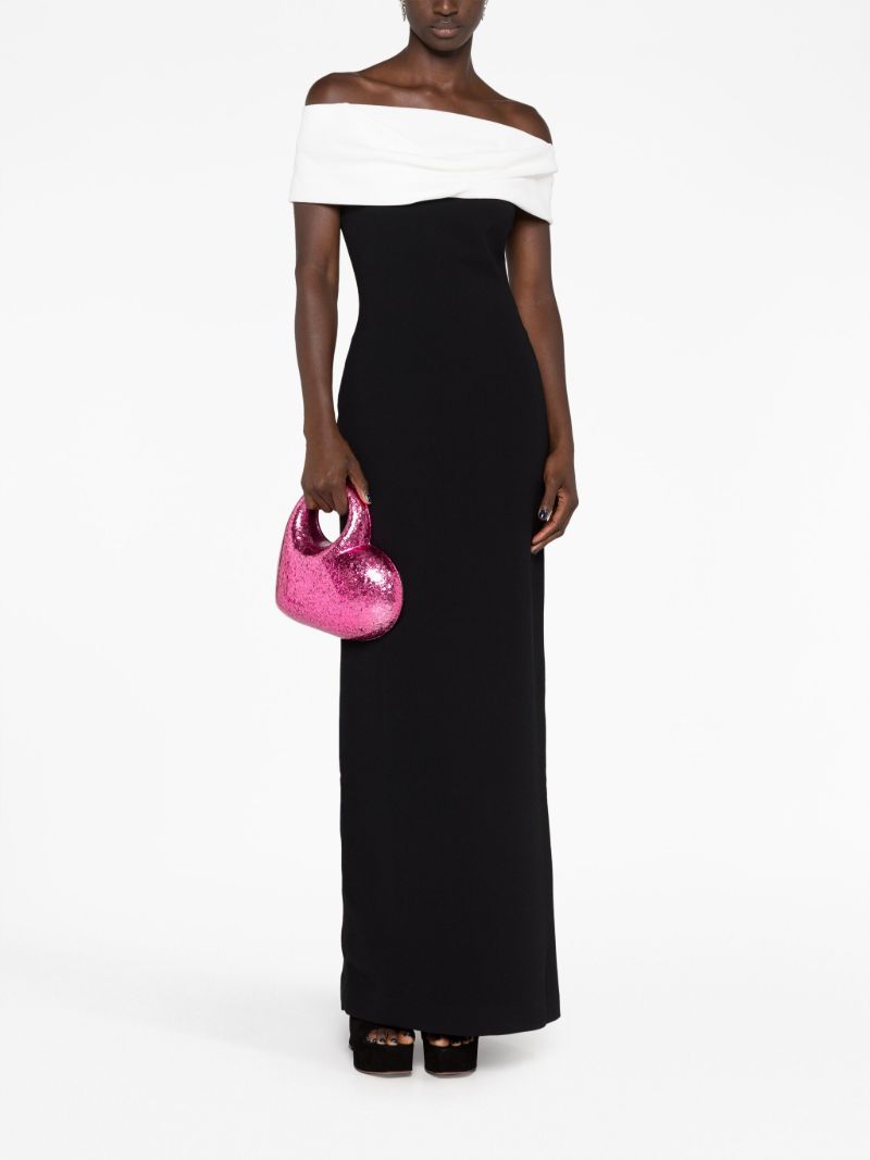 Black Eva Off-shoulder Dress