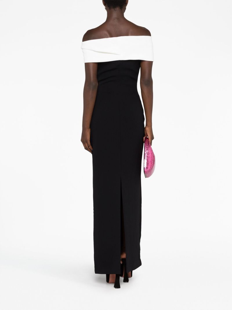 Black Eva Off-shoulder Dress