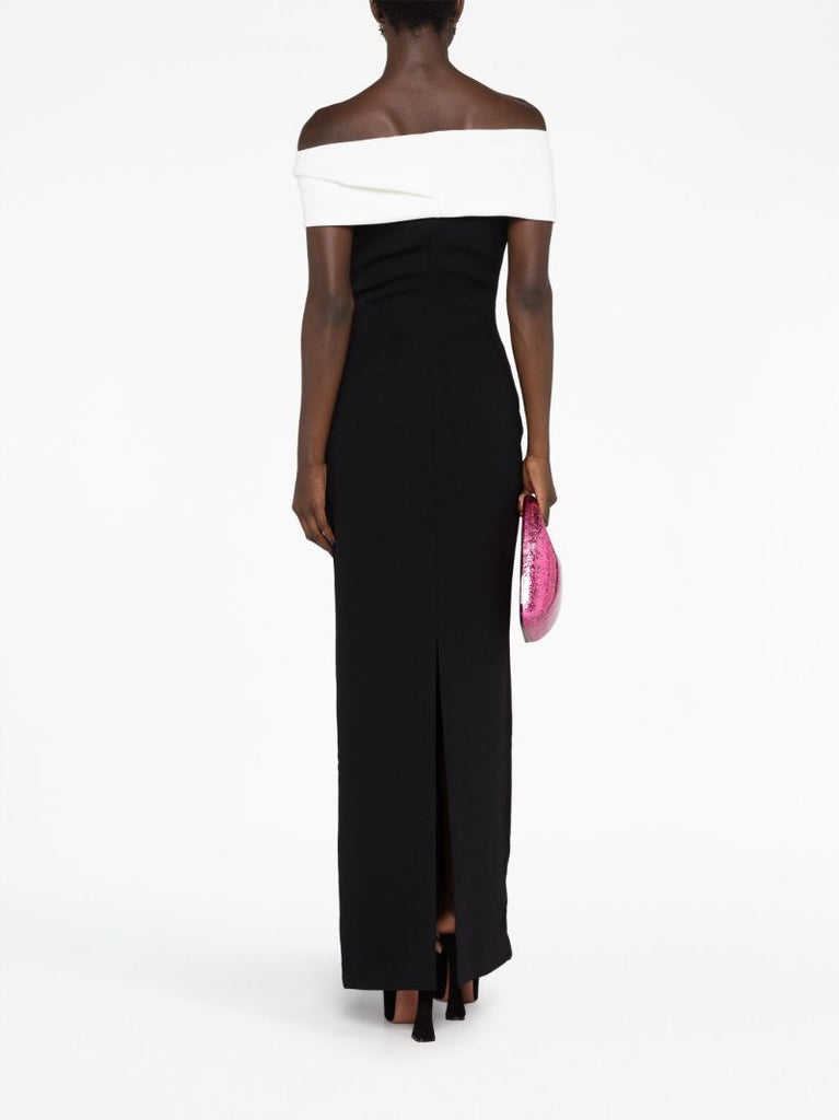 Black Eva Off-shoulder Dress