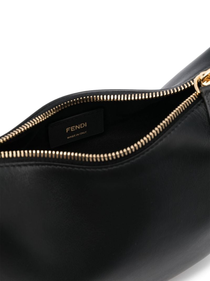 Black Fendigraphy Mini Leather Tote Bag