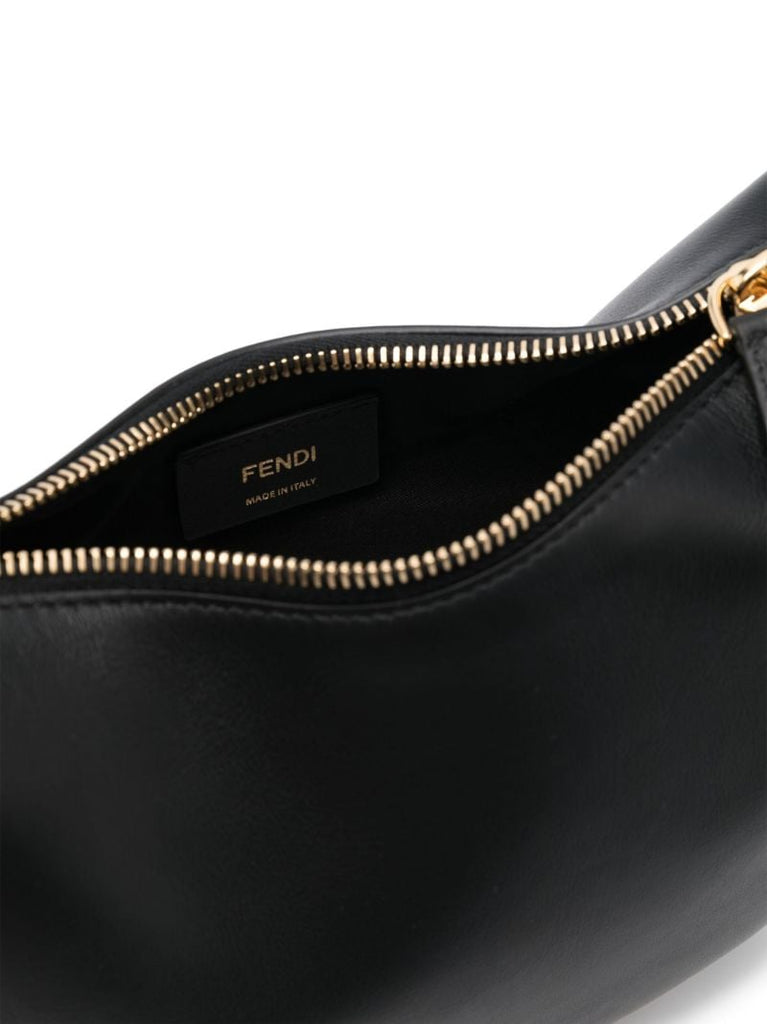 Black Fendigraphy Mini Leather Tote Bag