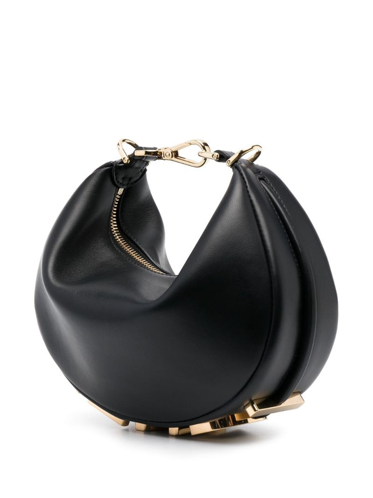 Black Fendigraphy Mini Leather Tote Bag