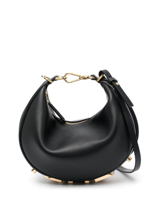 Black Fendigraphy Mini Leather Tote Bag
