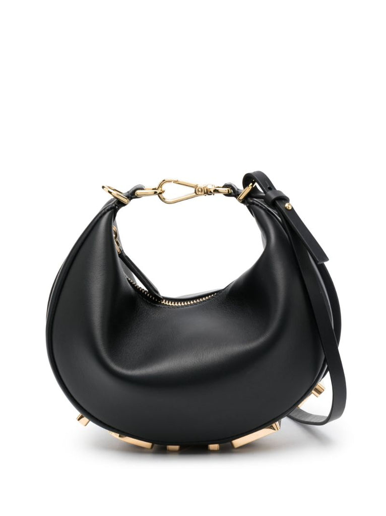 Black Fendigraphy Mini Leather Tote Bag