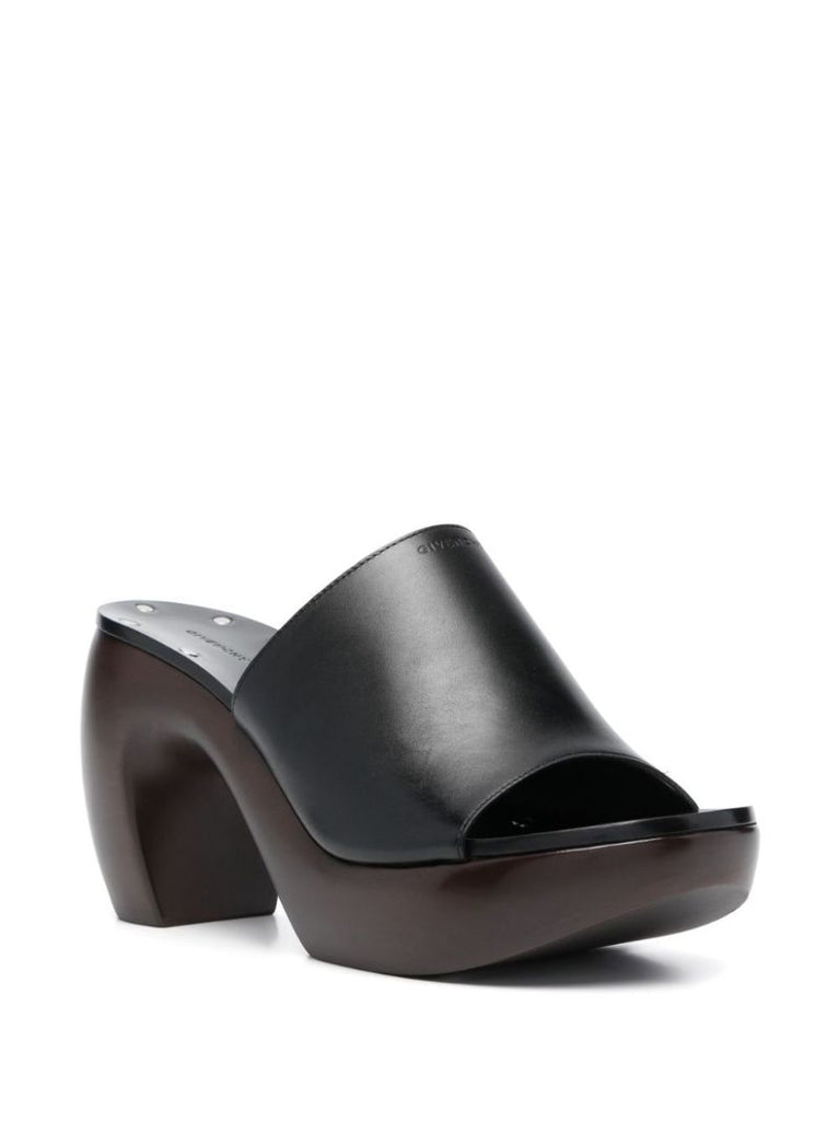 Black G Clog 95 Leather Mules