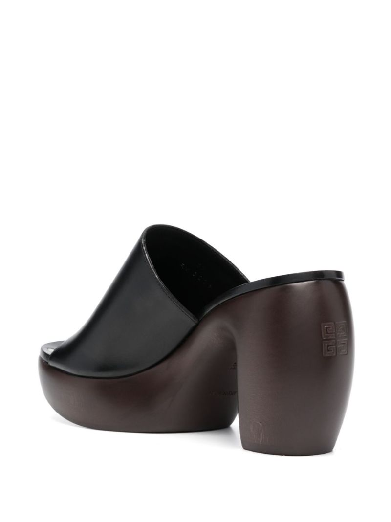 Black G Clog 95 Leather Mules