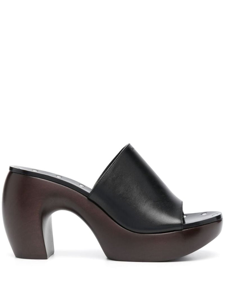 Black G Clog 95 Leather Mules