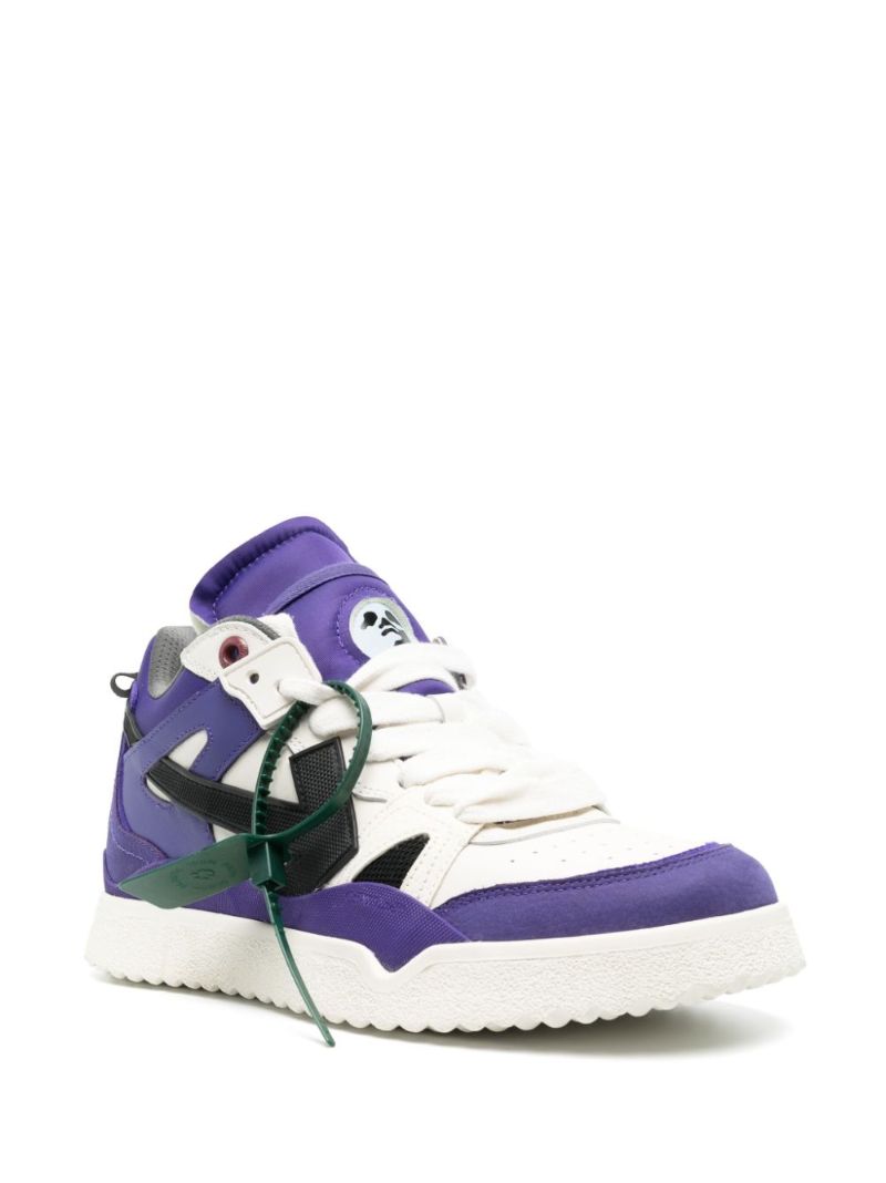 Purple Sponge Mid Suede Sneakers