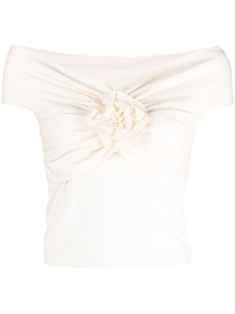 Neutral Emerald Floral-appliquÃ_x0083_Â© Top