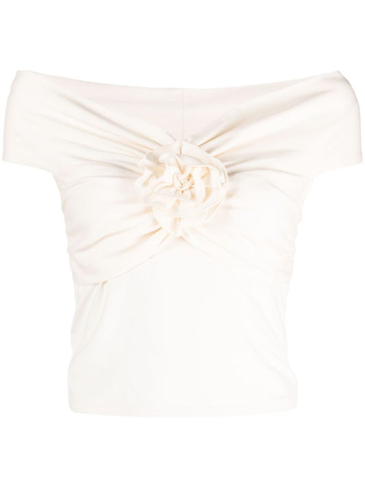 Neutral Emerald Floral-appliquÃ_x0083_Â© Top