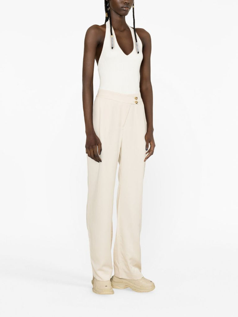 Neutral Oliver Straight-leg Trousers