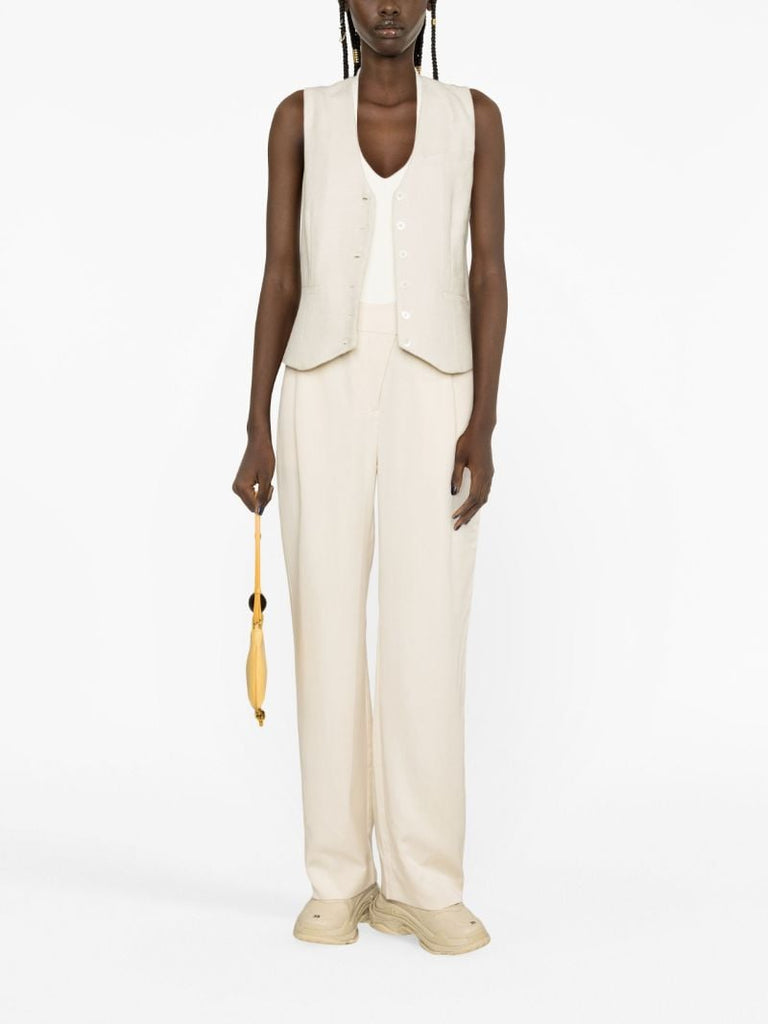 Neutral Oliver Straight-leg Trousers