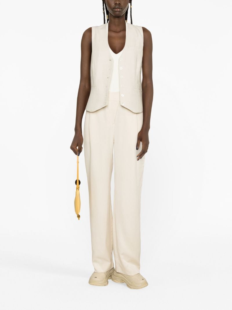 Neutral Oliver Straight-leg Trousers