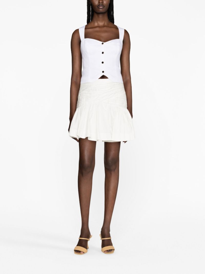 White Kimberly Linen Top