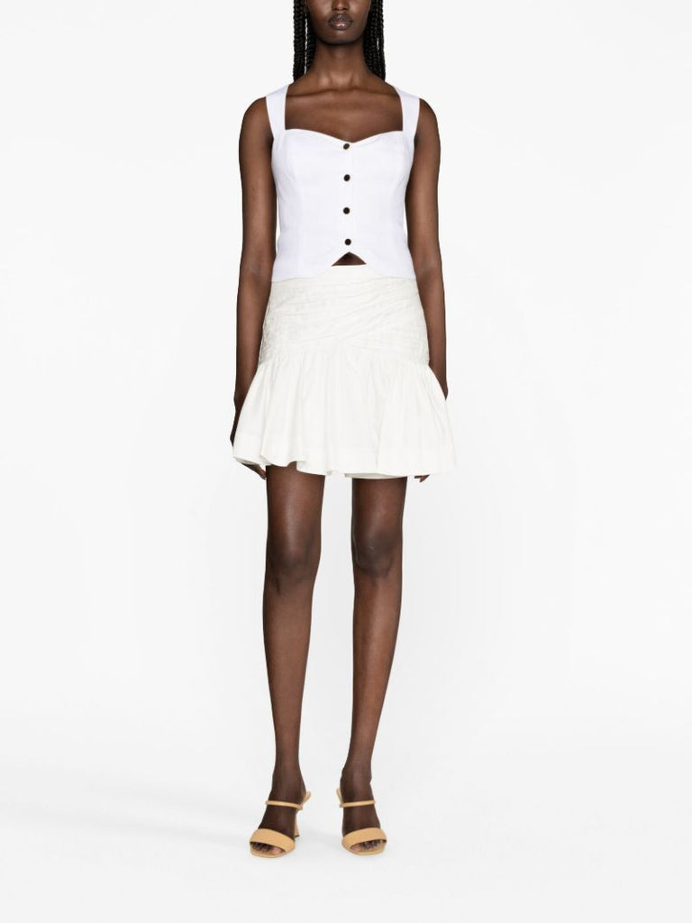 White Kimberly Linen Top