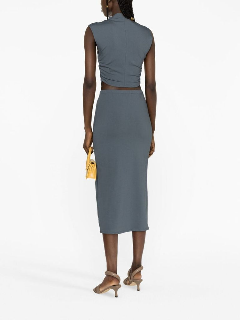 Blue Foster Top and Skirt Set