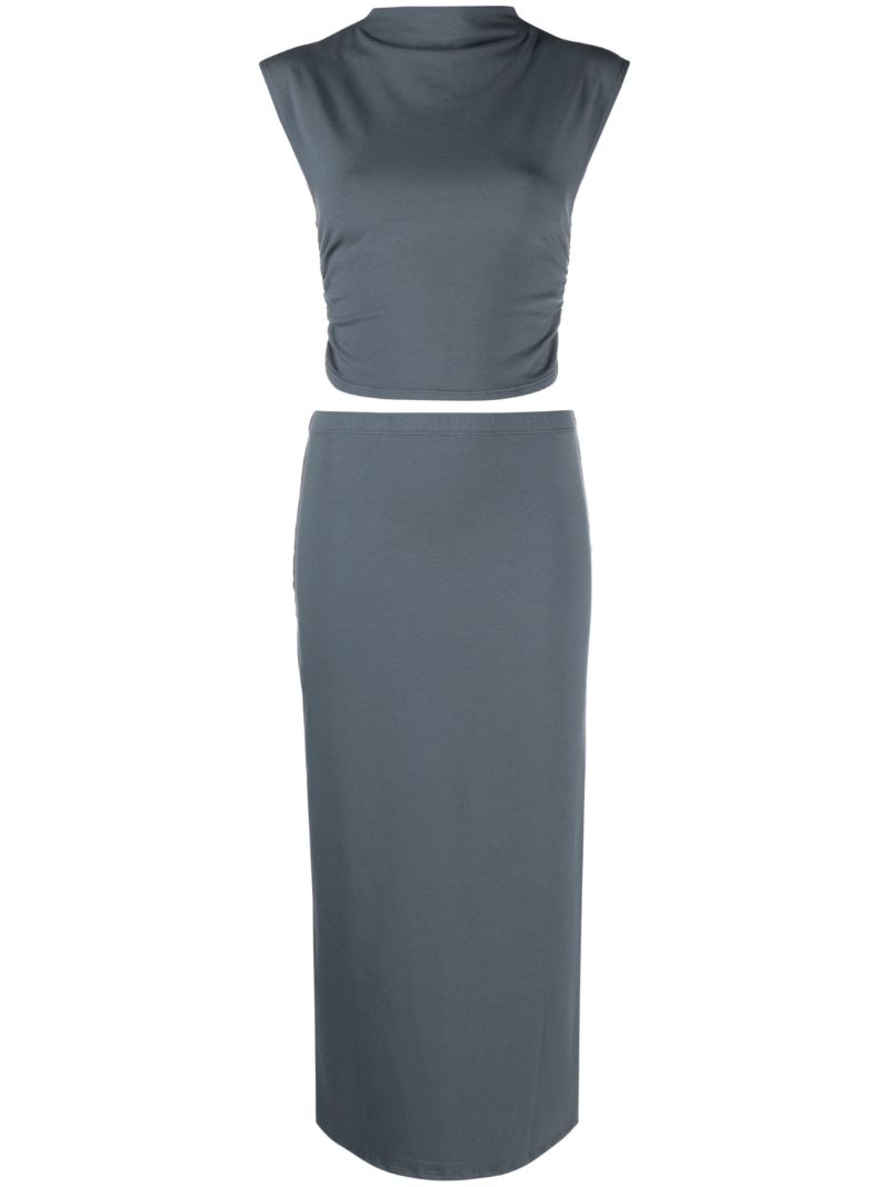 Blue Foster Top and Skirt Set