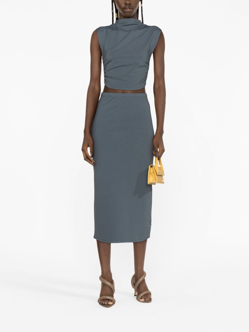 Blue Foster Top and Skirt Set