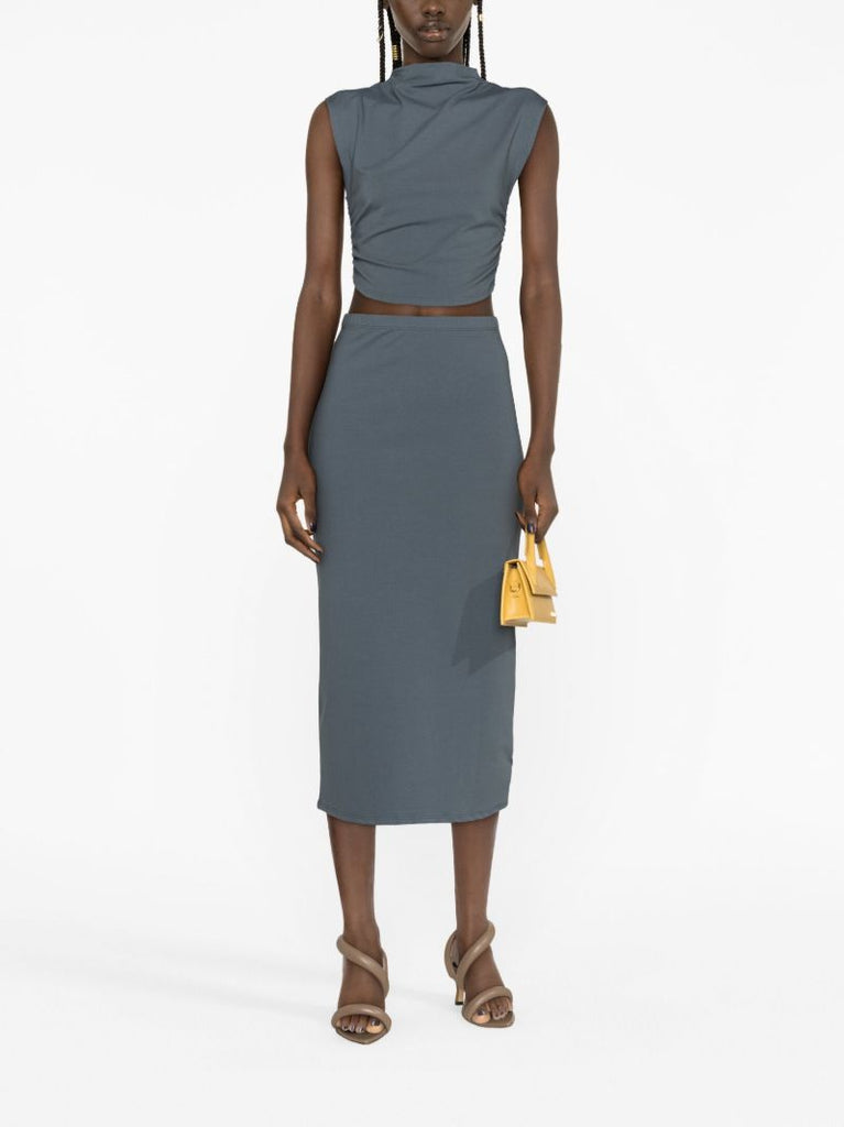 Blue Foster Top and Skirt Set